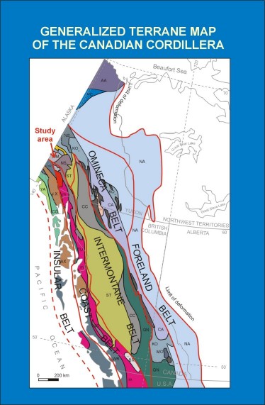 Simplified Geology of the Canadian Cordillera